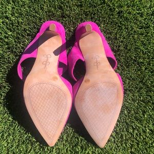 Jessica Simpson Shoes - Jessica Simpson Hot Pink Suede Heels Jessica Simpson Shoes - Jessica Simpson Hot Pink Suede Heels